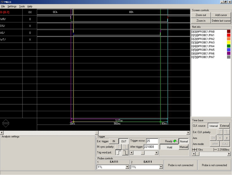 M611 screen